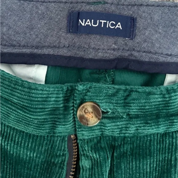 Green Nautica Corduroy Pants - Picture 2 of 4